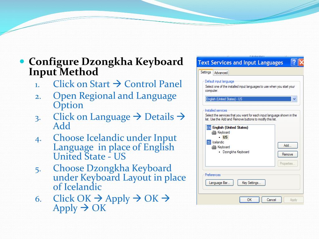 dzongkha unicode keyboard